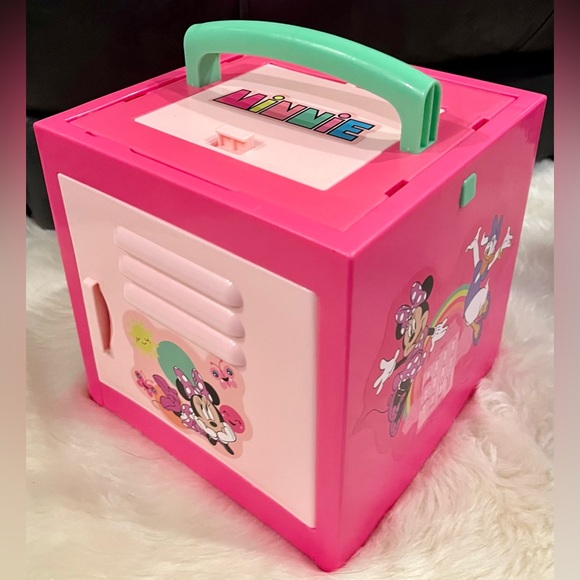 Disney Minnie Stack N Pack Collapsible Locker Cube Storage Bin Mirror Play Case - Picture 5 of 10